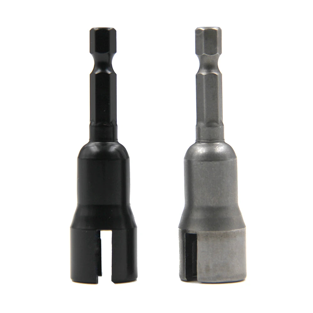 Natural Slotted Butterfly Hole Socket Wrench – Wing Nut Socket Tool with 65mm Hexagonal Handle for Electric Screwdriver