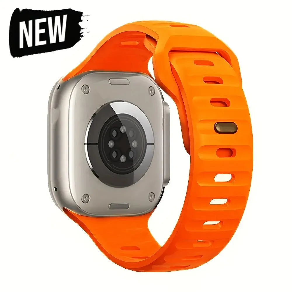 Soft Silicone Strap For Apple Watch Band Ultra 49mm 44mm 45mm 42mm 41mm 42mm 38mm Sport Watchband IWatch Serise 9 8 7 6 Bracelet