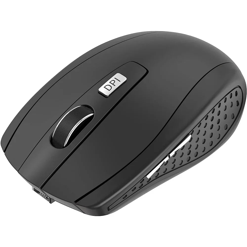 Portable 2.4G Wireless Mouse Ergonomics Mouse Mobile Optical Office Mouse for Notebook Laptop MacBook Adjustable 1600DPI Levels