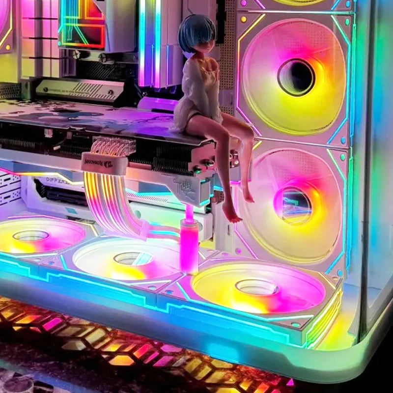 GPUHOLD 5V 3Pin ARGB Graphics Card Bracket Adjustable Telescopic Rotary GPU Brace Support Stand GPU Video Card Holder