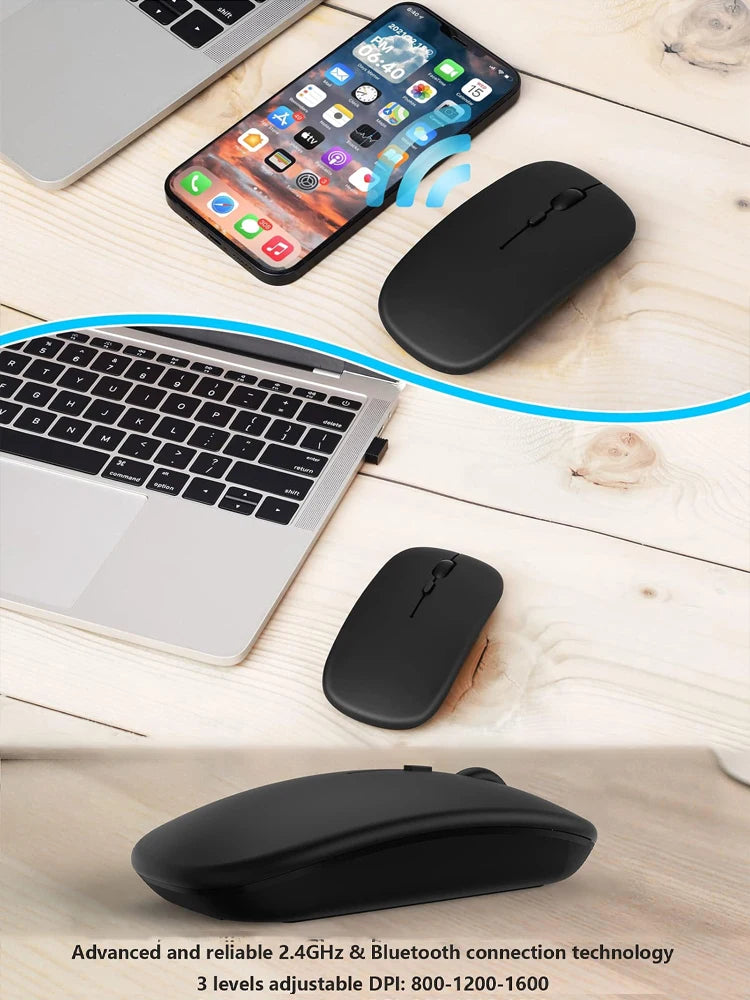 Silent Bluetooth Mouse Marcaron Computer Laptop Optical Mouse Wireless for iPad Samsung Xiaomi Lenovo Tablet Universal Mice
