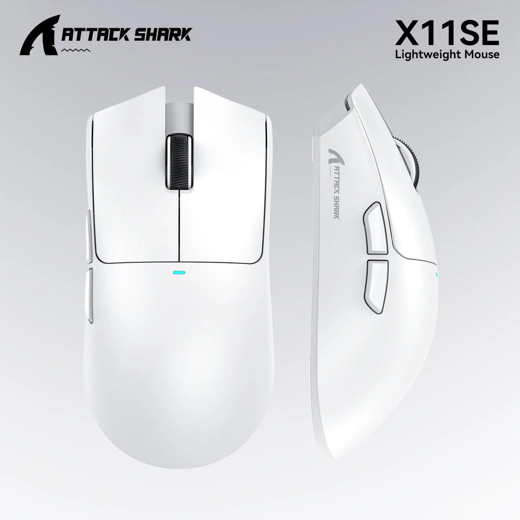 Attack Shark X11SE X11 PAW3311 Bluetooth Mouse, Triple Mode Connectivity, Touch Magnetic Charging Dock, Ultra-Light Gaming Mouse