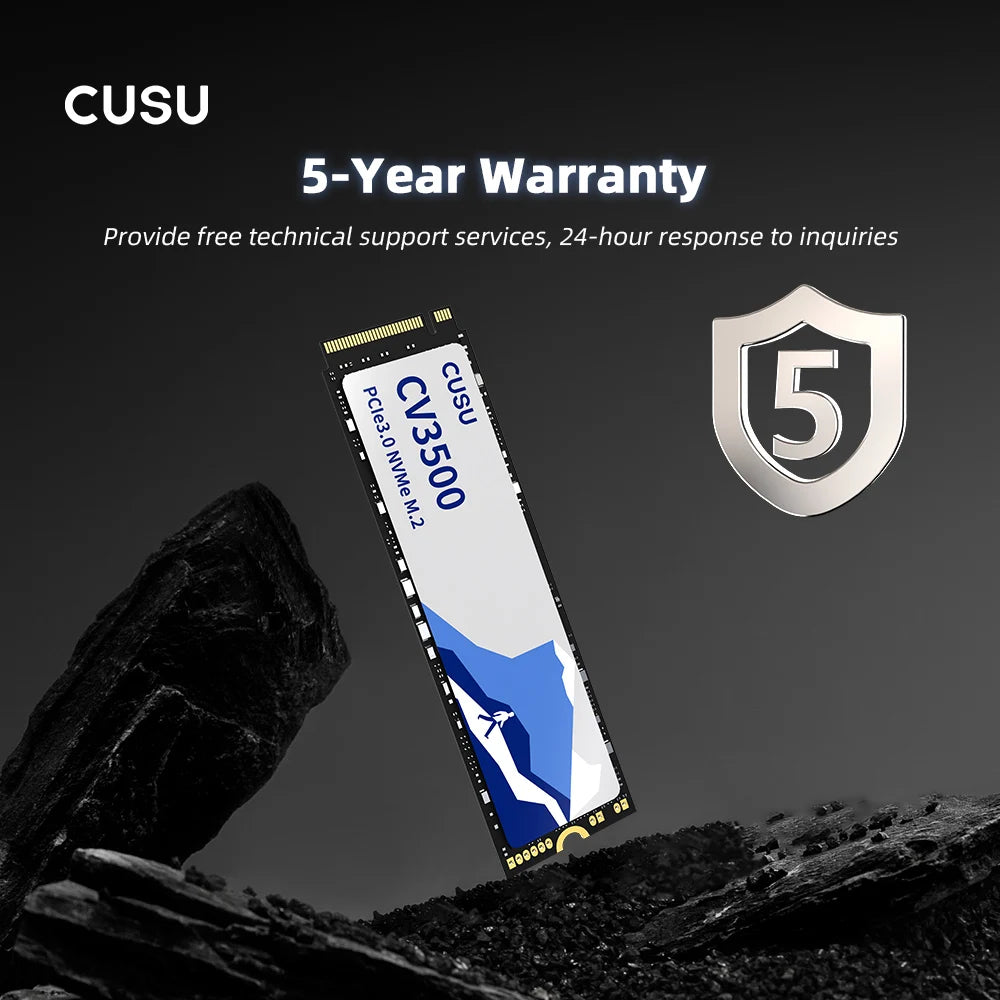 CUSU M2 SSD 256GB 512GB 1TB 2TB SSD NVMe PCIe3.0x4 M.2 2280 TLC Internal Solid State Drive for laptop Desktop