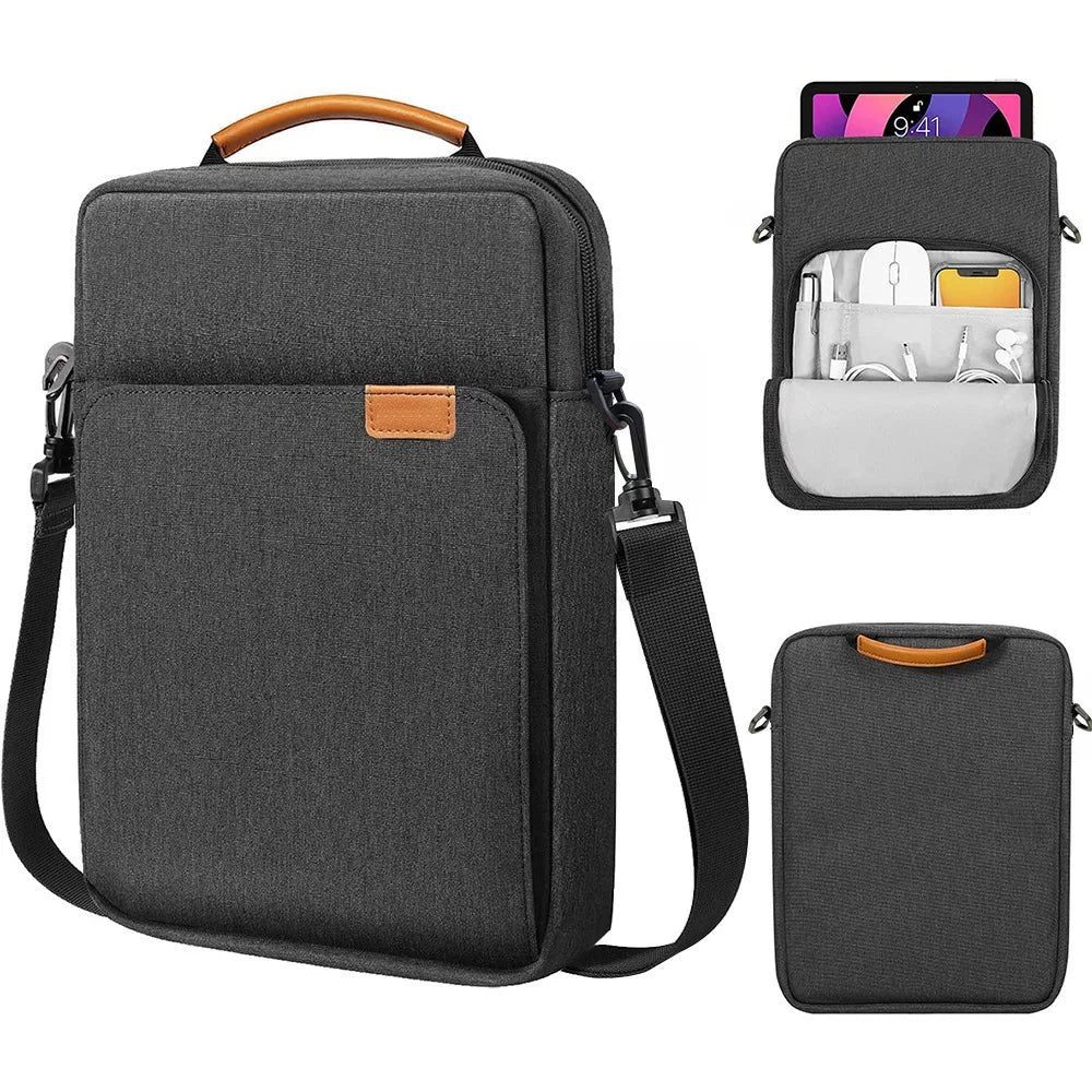 Tablet Shoulder Sleeve Bag For IPad Air Pro 12.9in IPad Air 10.9 in Galaxy Tab A 10 Laptop Pouch Handbag Briefcase