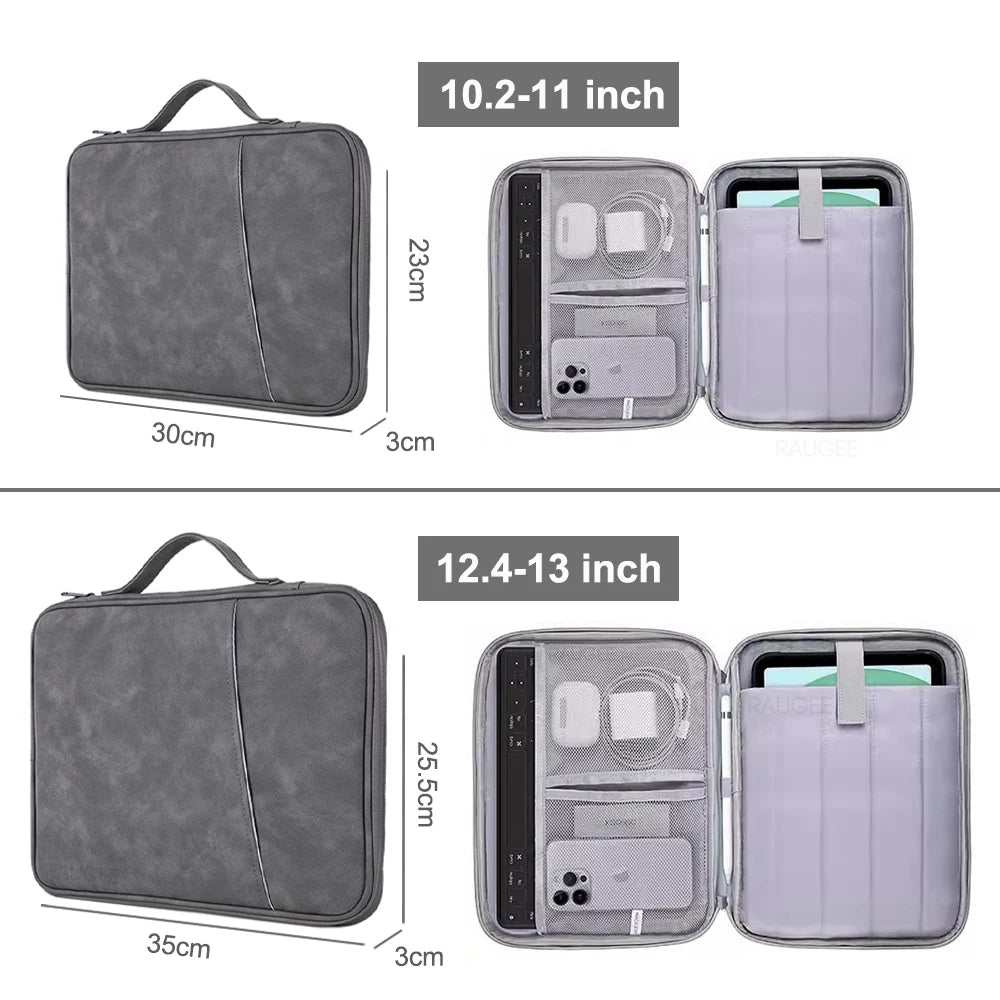 Tablet Sleeve Bag For iPad Pro 12.9 Air 11 13 inch 2024 Pouch Case For iPad 7 8 9 10th Generation Mini 6 2022 Portable Handbag