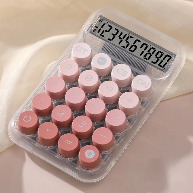 Circular Machine Calculators Large Display Mechanical Dot Keyboard Back To School Supplies Students/Finance Stationery