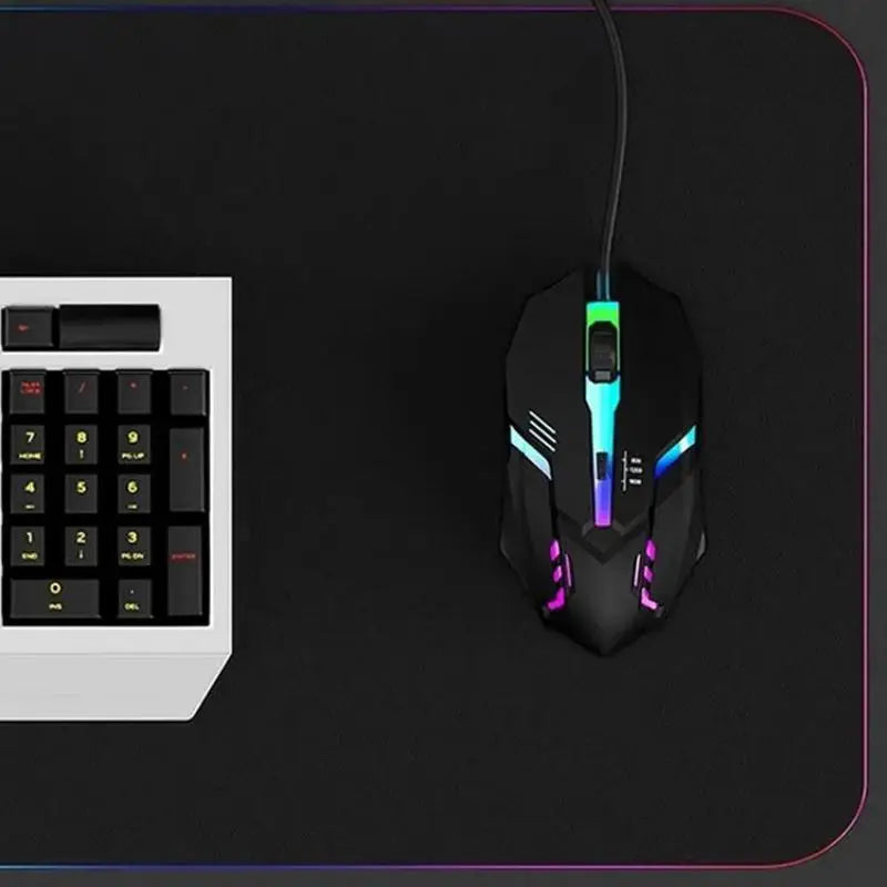 2025 Latest High-Quality Ergonomic Gaming Mouse for Desktop and Laptop Computers,4-Button USB RGB Backlit Mouse