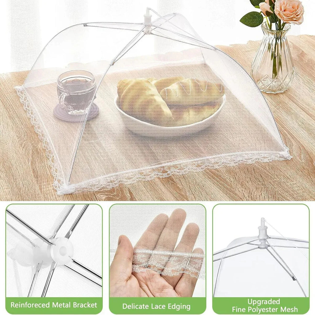 Food Cover: Summer Dustproof Fly Folding Table Cover, Fly proof Bowl Rice Cover, Food Dust Covering Artifact
