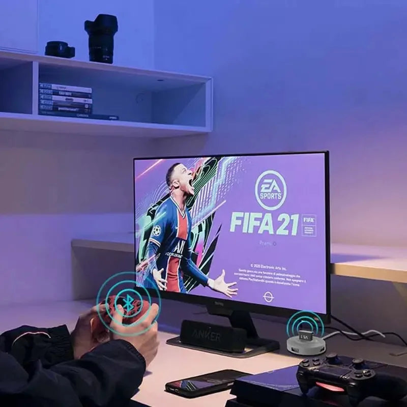 NEW Adapter Dongle Computer Receptor Bluetooth 5.1 USB Adapter Bluetooth Transmitter Bluetooth 5.1 Adapter Bluetooth Receiver