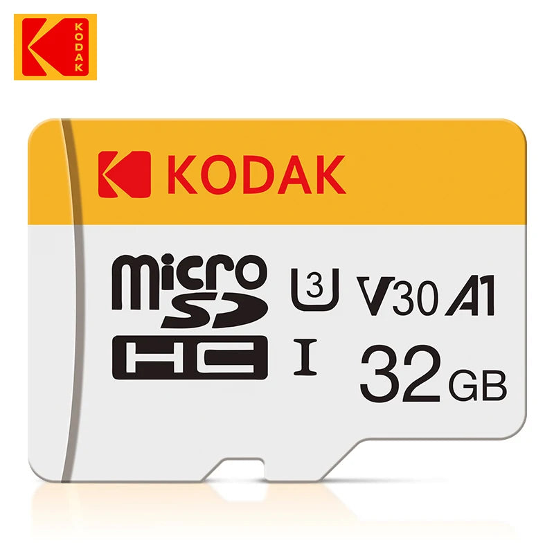 KODAK Mini Memory SD Card 256GB 128GB 64GB 32GB U3 V30 4K Full HD Micro TF Memory Flash Card for Phone/Computer/Camera