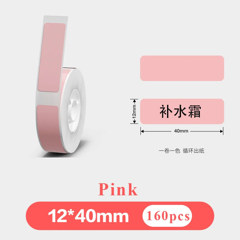 1Roll P12 P15 Thermal Label Sticker 12mm*40mm tape Compatible Phomemo D30 Q30 Marklife P11 P50 L12 DELI Q2 Labeller