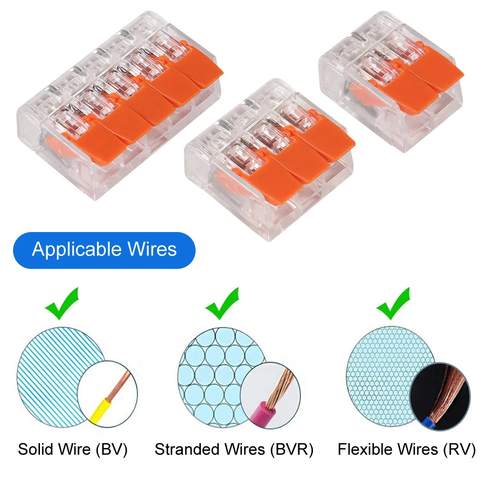 10-75 Pcs Orange Universal Type Quick Plug-in Terminals,Electrical Equipment Connectors,Wire Connector Terminals,250V/32A
