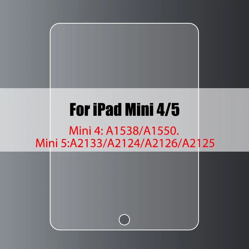 Tempered Glass Screen Protector For iPad 10.2 9.7 10. 5 10.9 Pro 11 New iPad 10 9 8 7 6 5 Air 4 3 2 Mini 2020 2021 2022