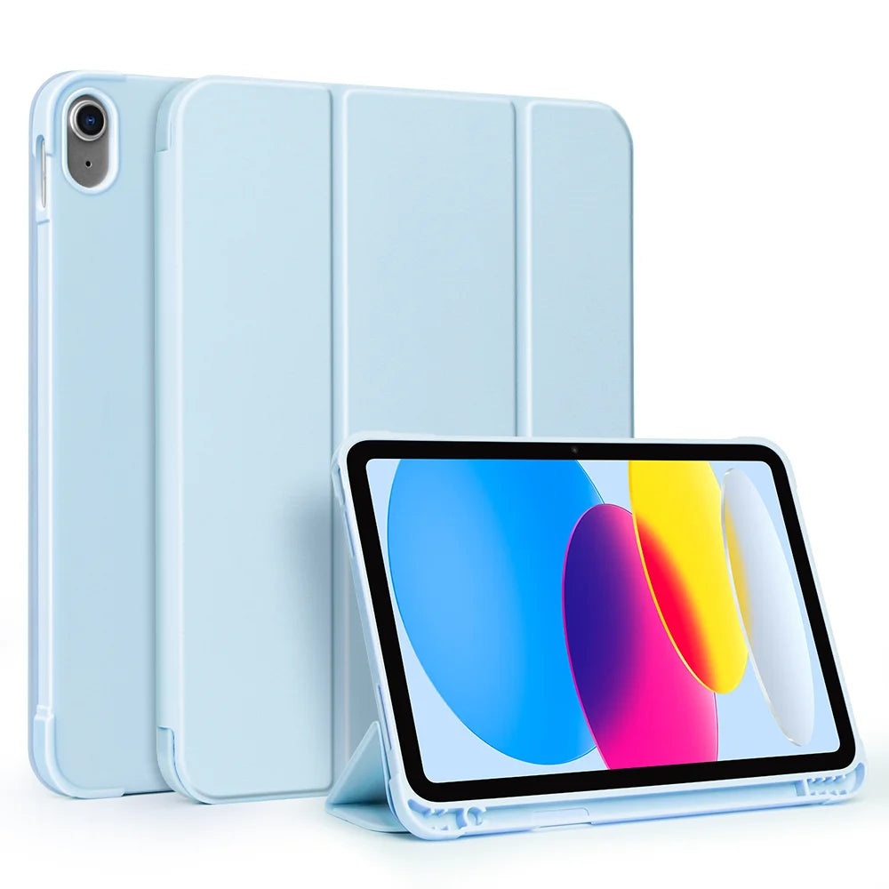 For iPad Mini 6 7 iPad Pro 11 M4 iPad Air 11 M2/M3 10th A16 for Air 5/6/7/8 10.2 9.7 10.9 Shockpro Case with Side Pencil Holder