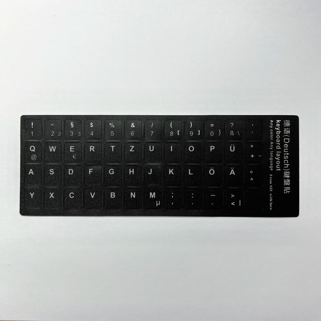English Spanish Italian Korean French Deutsch Keyboard Stickers Frosted PVC Language Keyboard Sticker For Laptop Desktop PC
