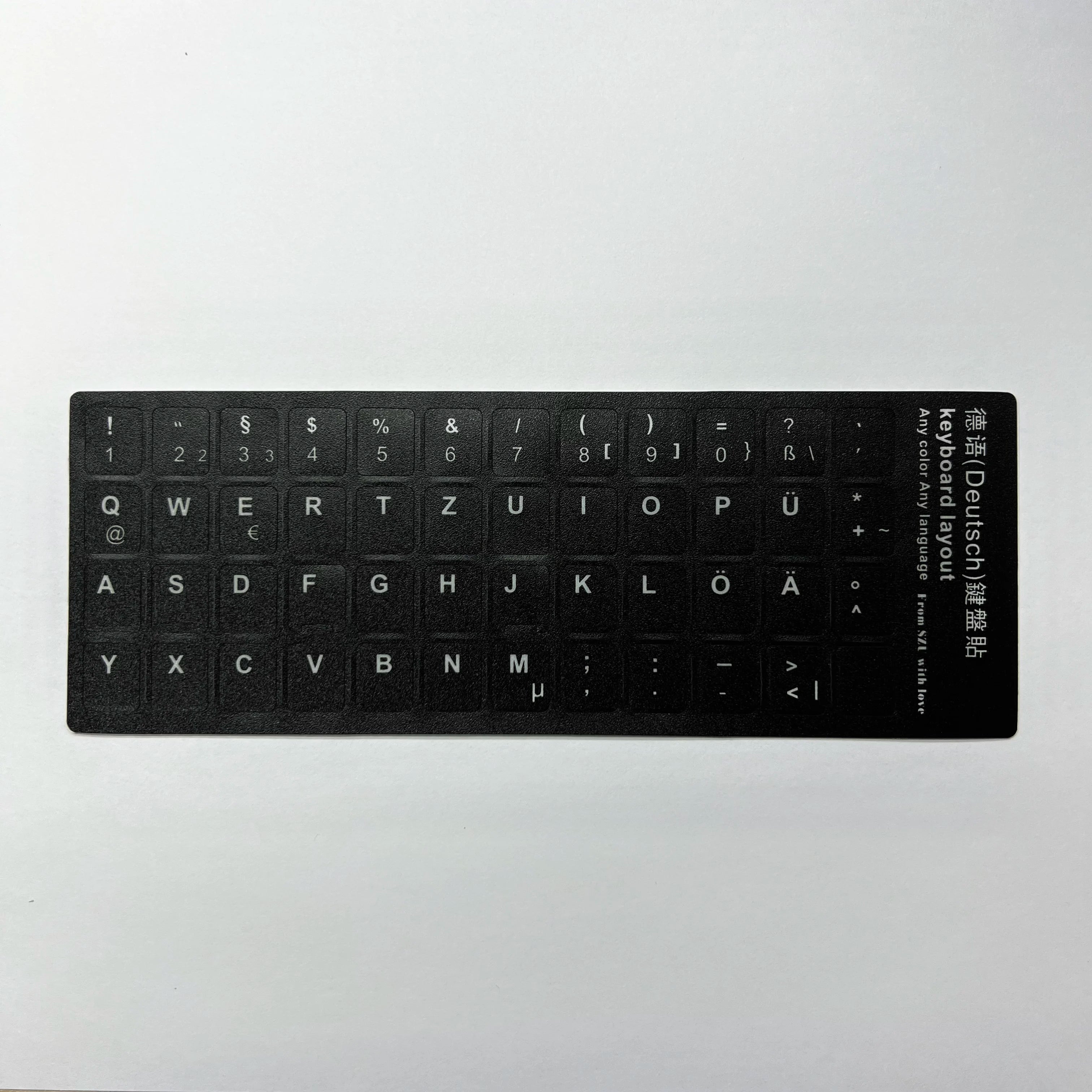 English Spanish Italian Korean French Deutsch Keyboard Stickers Frosted PVC Language Keyboard Sticker For Laptop Desktop PC