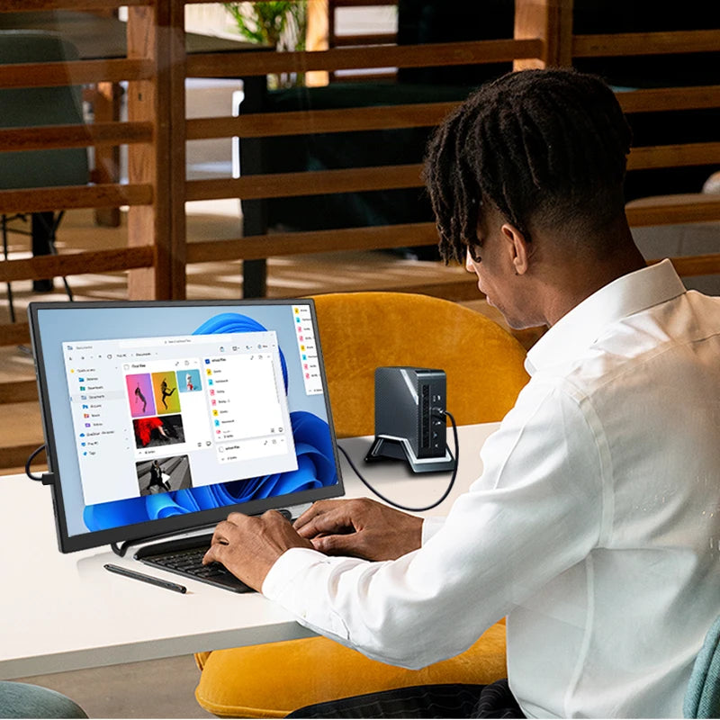 10.5 inch Portable Monitor 1280P 100%SRGB 420cd/m2 With dual speakers Mini HDMI interface For Laptop PC PS4 Game Console