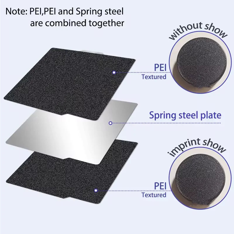 Bambu Lab Build Plate X1carbon PEI Plate smooth bamboo plate lab 257x257mm build plate A1 X1 For bambu lab P1S P1P smooth pei