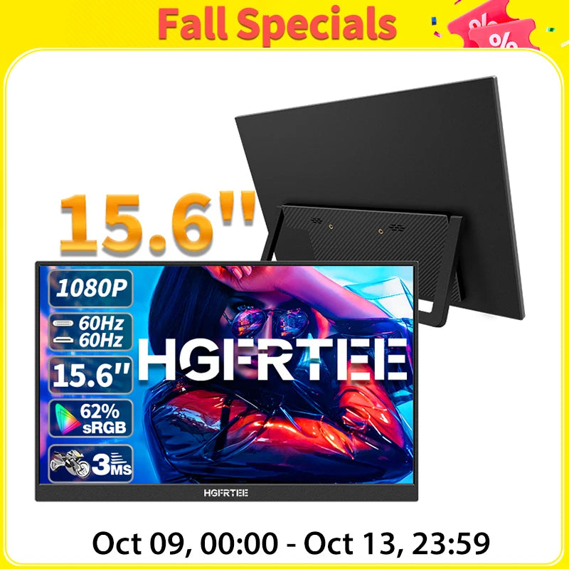 Arzopa 15.6'' FHD 1080P Portable Monitor with HDMI USB IPS Second Monitor External for PC Laptop Mac Switch Xbox ps4,S1 Table