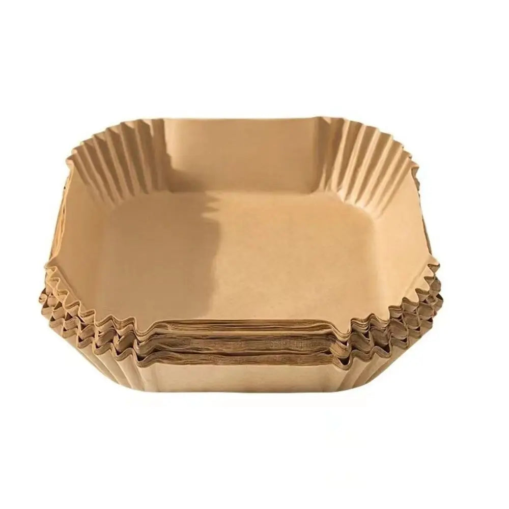 50/100pcs Square Silicone Oil Paper Mini Air Fryer Liner Suitable For Most Air Fryers Non Stick Air Fryer