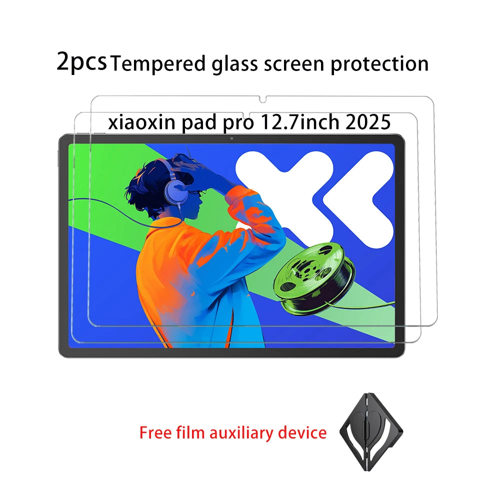 2PCS Tempered Glass For Lenovo Xiaoxin Pad Pro 12.7 2023 2024 2025 Screen Protector For Xiaoxin Pad 2024 11 inch Film