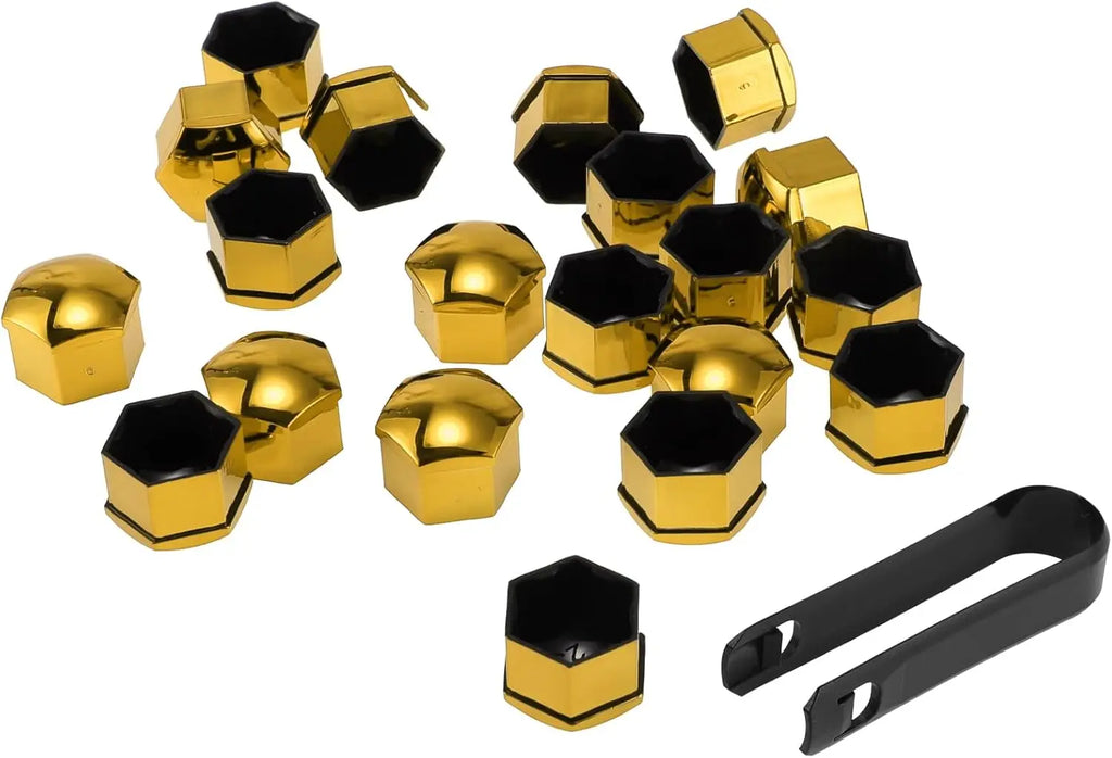 20PCS Universal Wheel Nut Covers 17/19/21mm - ust-proof wheel bolt caps for Car, SUV, Truck | Exterior Protection & Decoration