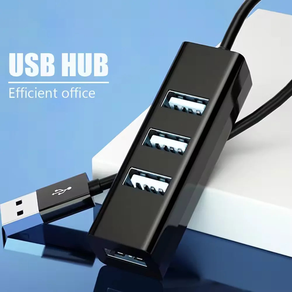 Hub USB Multi Expander Hub USB Splitter Power Adapter High Speed 4 Port In One for PC Computer Accessories