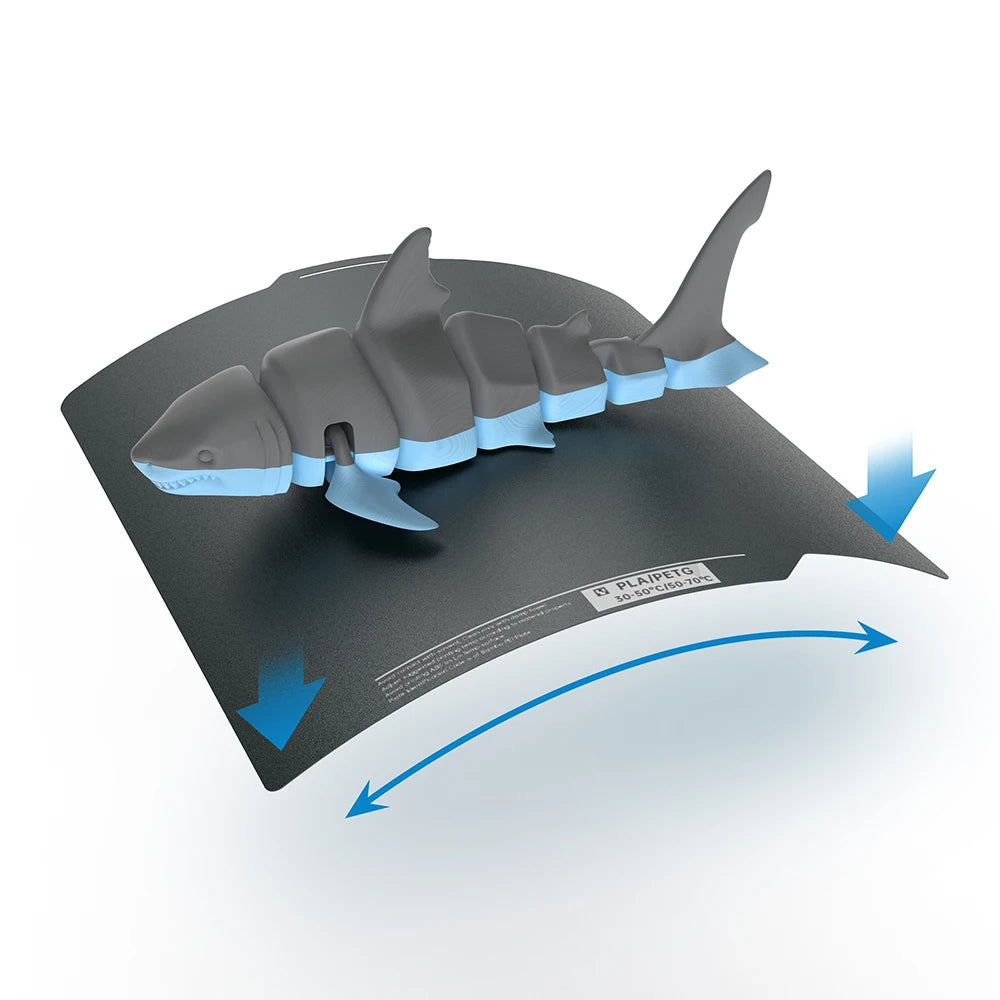 BIQU Panda Build Plate CryoGrip Coating No Clog 256x256mm Spring Steel Double-sided Textured for BambuLab P1 X1 3D Printer