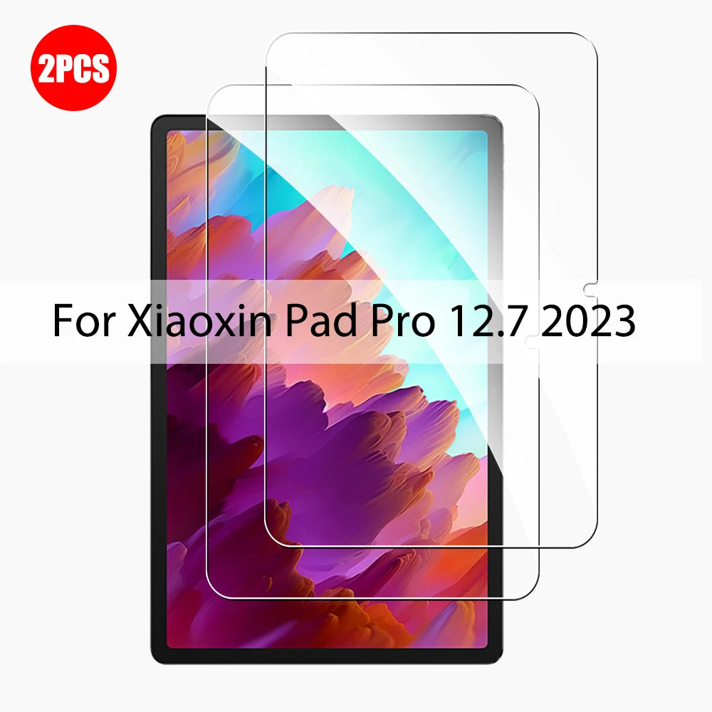 2PCS Tempered Glass For Lenovo Xiaoxin Pad Pro 12.7 2023 2025 2022 Screen Protector For Xiaoxin Pad 2024 11 inch Film