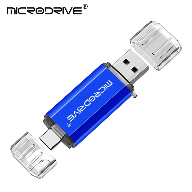 Pendrive Type C OTG USB Flash Drive 128GB 64GB 32GB 16GB 8GB 4GB USB Memory Stick 2.0 Pendrive High Speed for Type-C Device