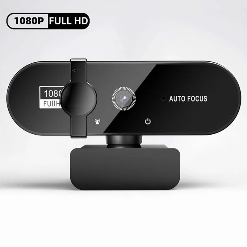1080P Full HD Webcam with Built-in Microphone - USB Autofocus Camera for PC Laptop Ideal for Video Recording Conferencing