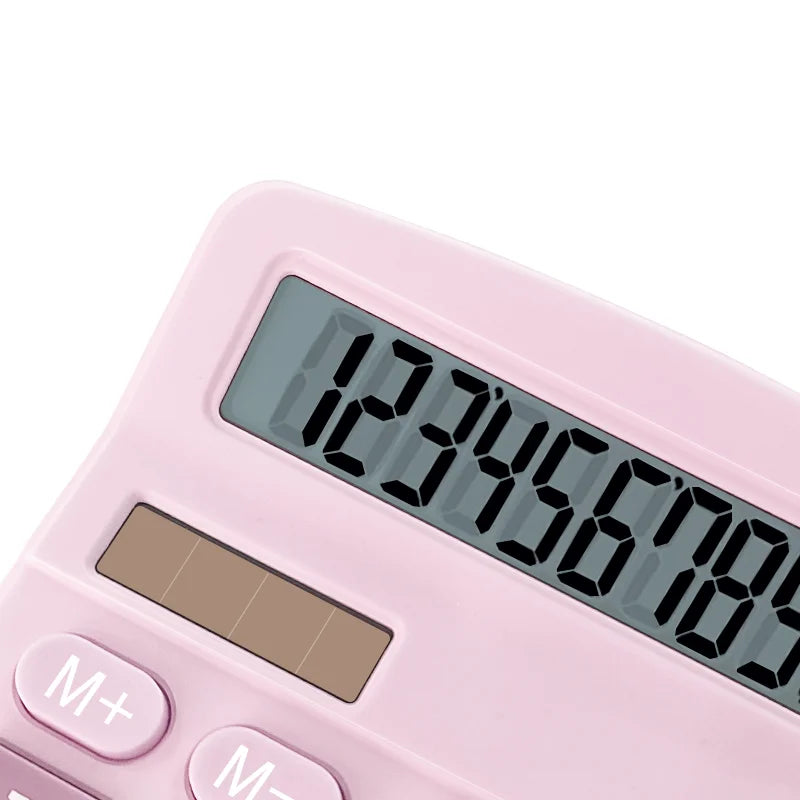 12 Digits Electronic Calculator Solar Calculator Dual Power Supply Calculator for Home Office School Financial Accounting Tools