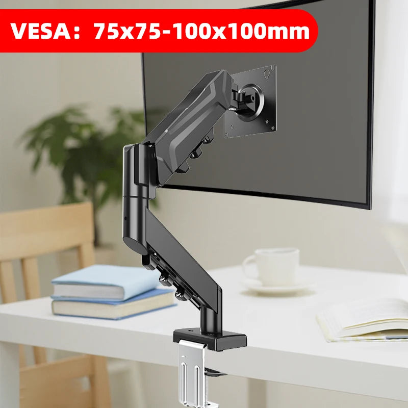 Single Monitor Mount for Screens VESA up to 32" Computer Bracket Adjustable Display Arm,Tablet Holder Desktop Clamp Stand