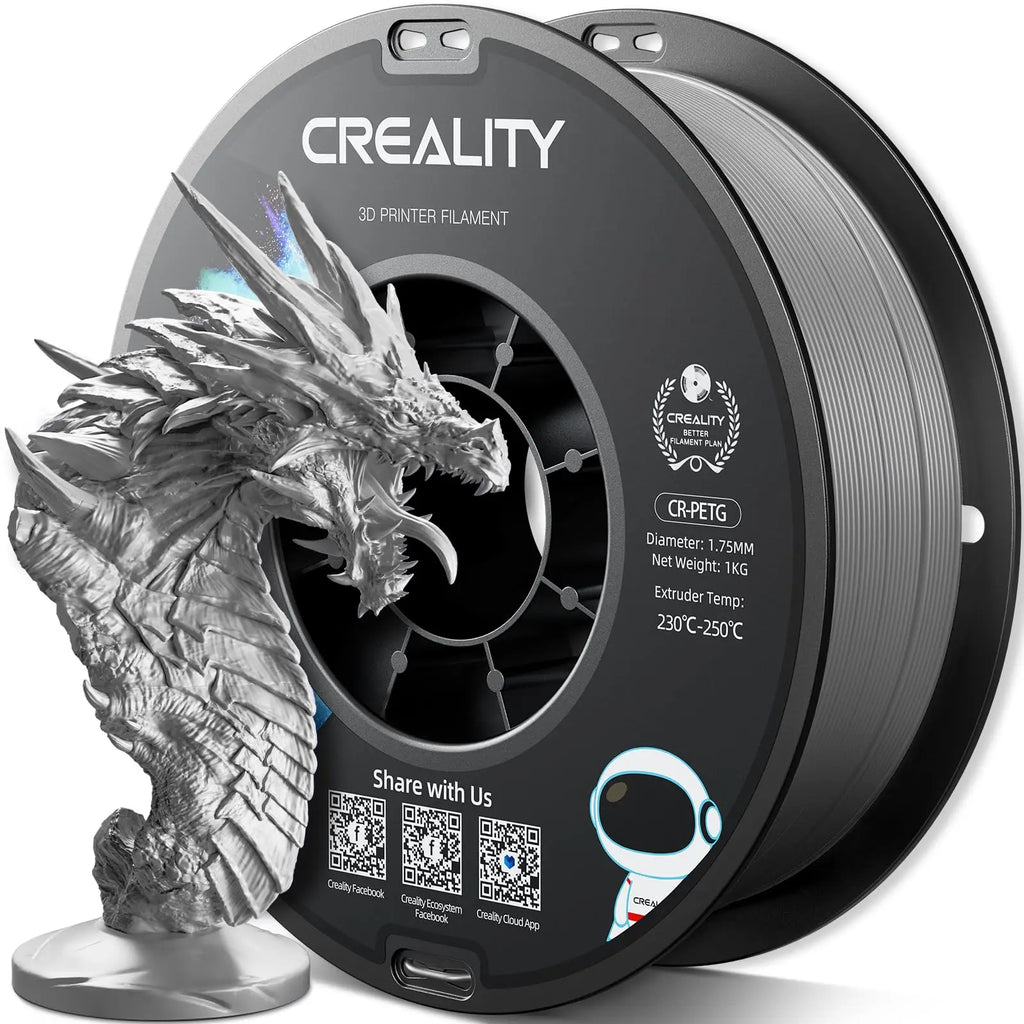 Creality Official PETG 3D Printer Filament 1.75mm 12 rolls Bundle  High Precision Strong Toughness Odorless Flow Moistureproof