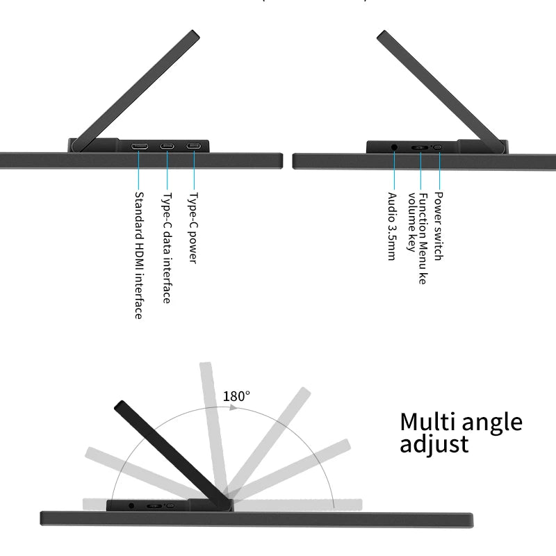 Arzopa 15.6'' FHD 1080P Portable Monitor with HDMI USB IPS Second Monitor External for PC Laptop Mac Switch Xbox ps4,S1 Table