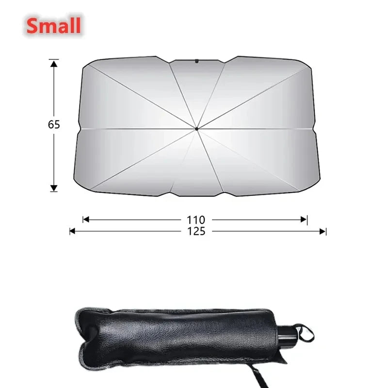 Car Sunshade Windshield Umbrella Front Sun Shade Parasol Foldable Summer Protection Car Heat Insulation Car Accessories