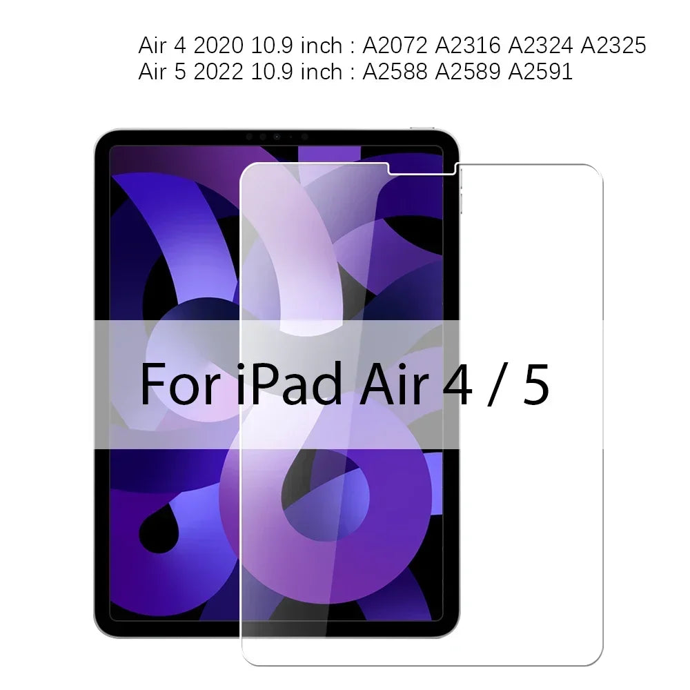 3PCS Tempered Glass For Ipad Pro 13 12.9 11 6th M4 M2 2024 Air 5 4 3 2 1 9 9th 10 10th Gen Mini 6 10.9 10.2 9.7 Screen Protector