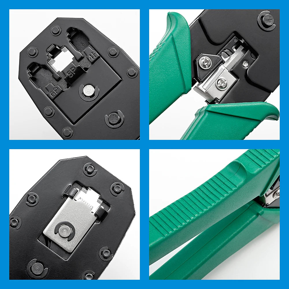 RJ45 Crimper RJ11 RJ45 Crimping Tool Ethernet Network LAN Cable Crimper Cutter Stripper Plier for 6P 8P RJ11 RJ12 RJ45