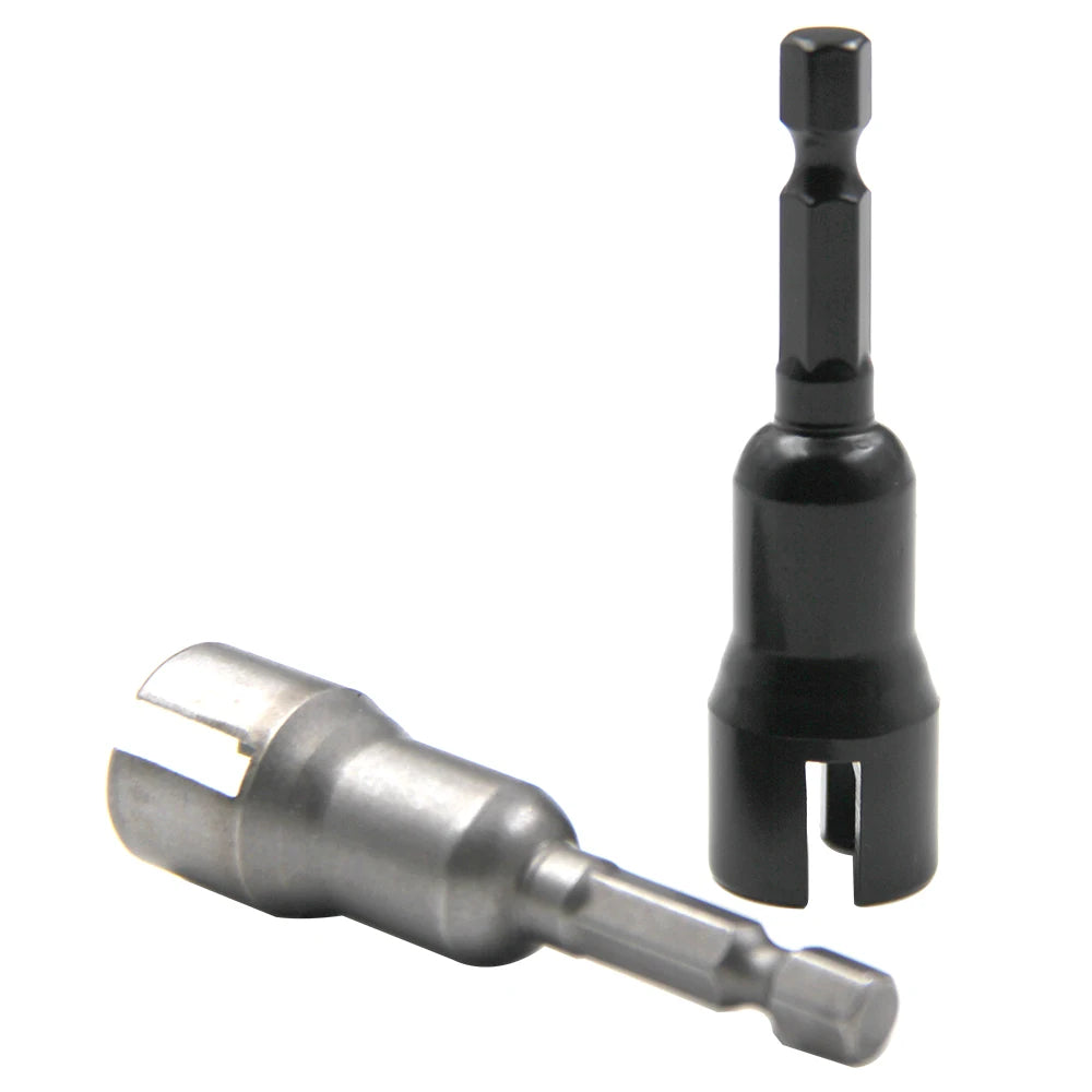 Natural Slotted Butterfly Hole Socket Wrench – Wing Nut Socket Tool with 65mm Hexagonal Handle for Electric Screwdriver