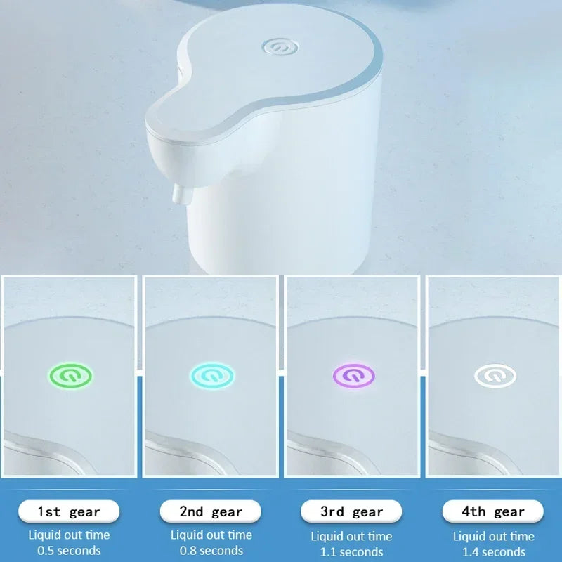 Automatic Sensor Foam Dispenser Touchless Type-C Charging Capacity Smart Liquid Soap Dispenser Infrared Sensor Soap Dispenser