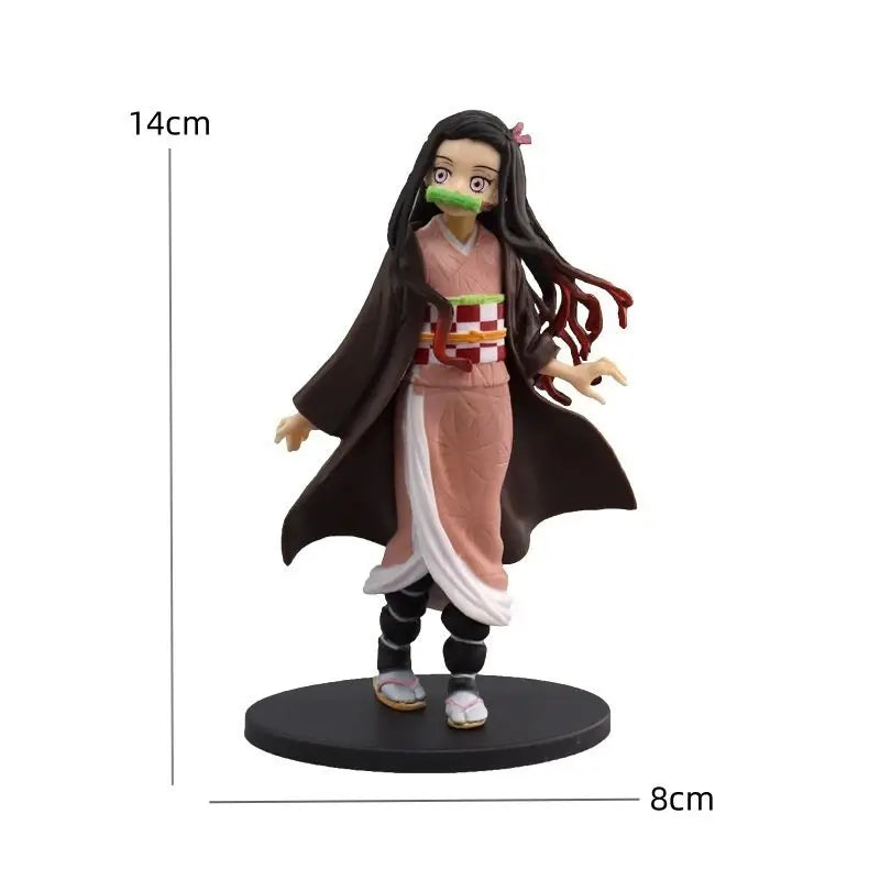 Hot Anime Demon Slayer Kimetsu no Yaiba Figure Kamado Tanjirou Action Figure Agatsuma Zenitsu Nezuko Warrior PVC Model Toys
