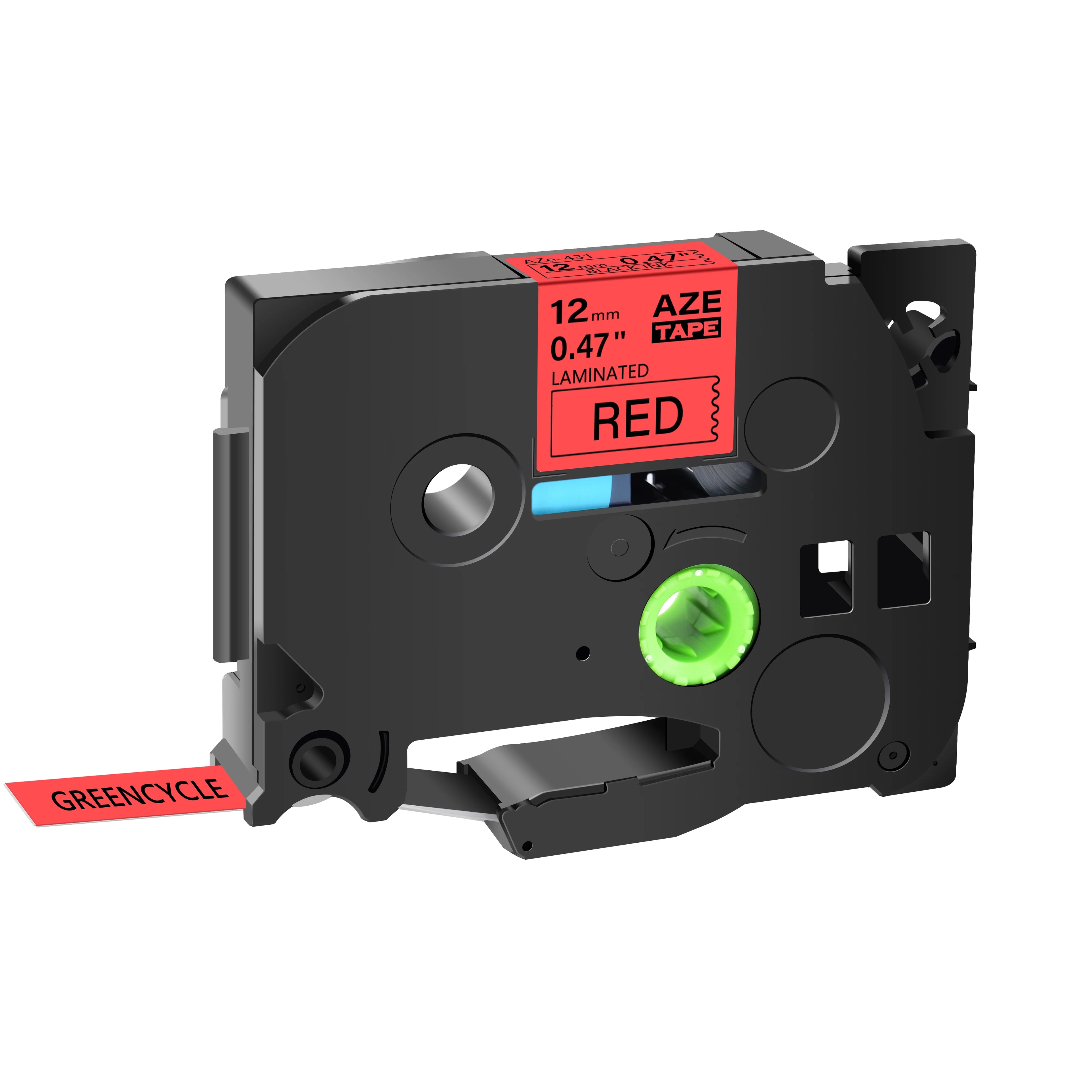 GREENCYCLE 1Pcs 6mm/9mm/12mm 231 Label Tape Compatible for Brother P-Touch Label Maker for TZ TZE 131 231 431 531 631 731 Ribbon