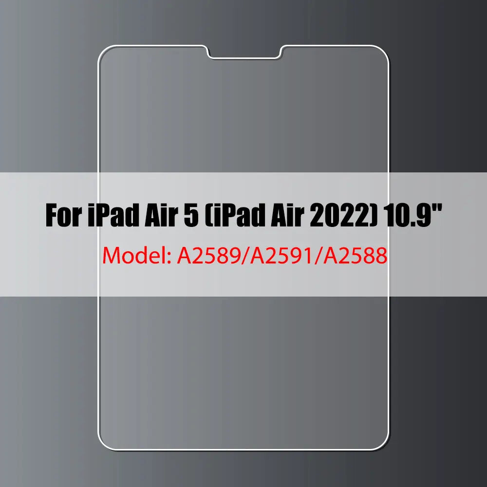 Tempered Glass Screen Protector For iPad 10.2 9.7 10. 5 10.9 Pro 11 New iPad 10 9 8 7 6 5 Air 4 3 2 Mini 2020 2021 2022