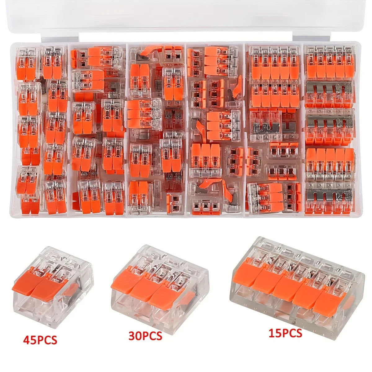 10-75 Pcs Orange Universal Type Quick Plug-in Terminals,Electrical Equipment Connectors,Wire Connector Terminals,250V/32A
