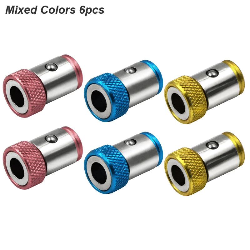 Clearance_Magnetic Ring Cross Phillips Screwdriver Bit Holder 6.35mm 1/4 Universal Alloy Anti-corrosion Strong Magnetizer Power
