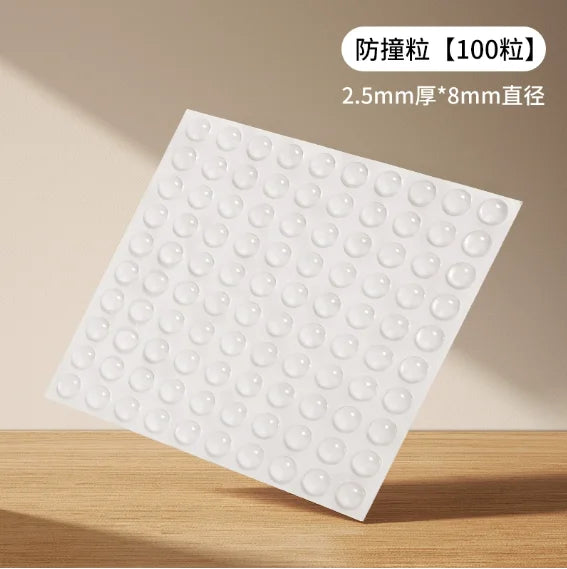 100Pcs Self Adhesive Door Stopper Rubber Damper Buffer Cabinet Bumpers Silicone Furniture Pads Cushion Protective Pads