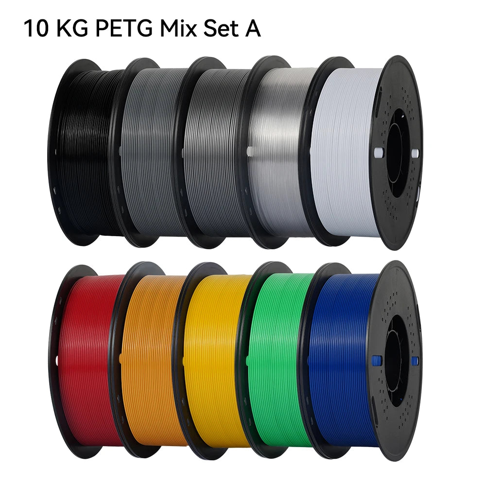 10KG 1.75mm PETG Filament Tangle-Free, High Quality 3D Printing Eco-friendly Plastic Consumables 22LBS, vacuum packaging 3D Prin