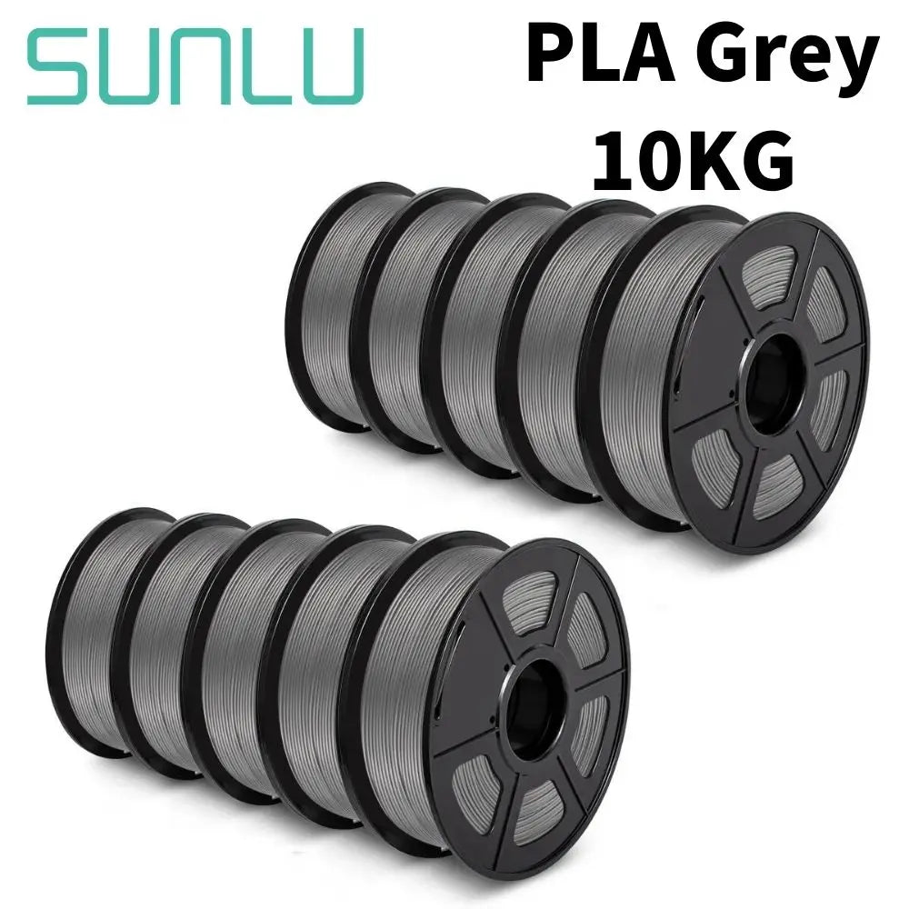 SUNLU PLA PETG PLA Plus Filaments 10 Rolls 3D Filament 1KG/roll 1.75mm 100% Filament Lines Up Neatly For 3D Printing From EU US
