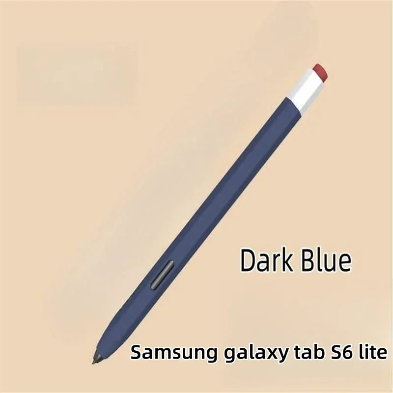 Silicone Pencil Case Tablet Touch Stylus Pen Cover Solid Colour for Samsung Galaxy Tab S6 Lite S7 FE S8 Ultra S9 Plus