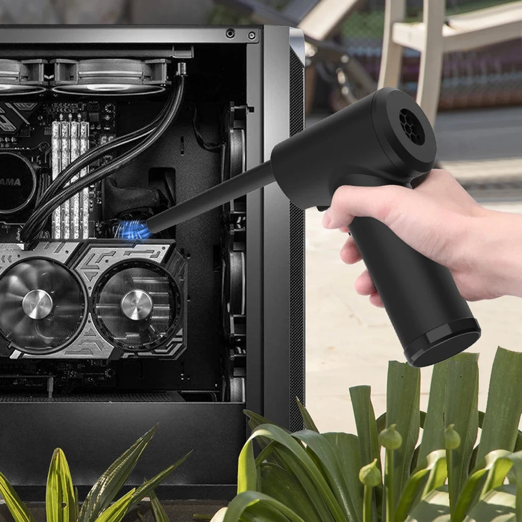 Compressed Air Duster For Computer Keyboard 51000 RPM Mini Electric Cordless PC Car Cleaner Wireless Air Blower